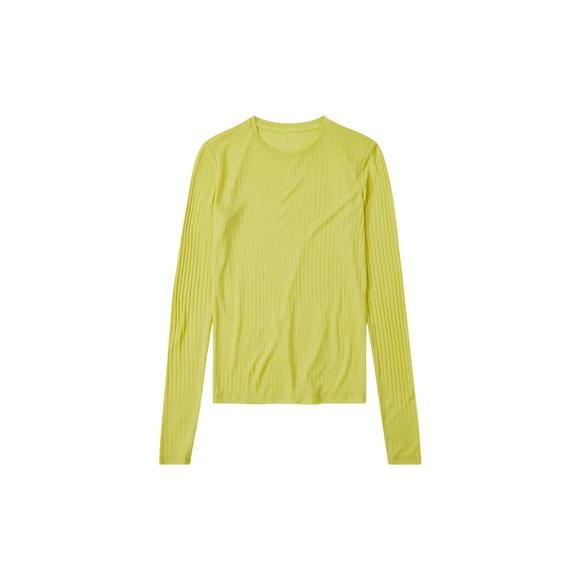 NEW CLOSED crewneck long-sleeve shirt in primary yellow - Picture 3 of 3